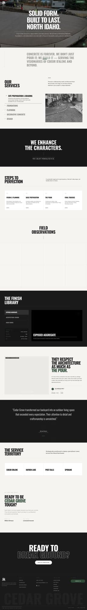 Cedar Groove — Concrete Contractor