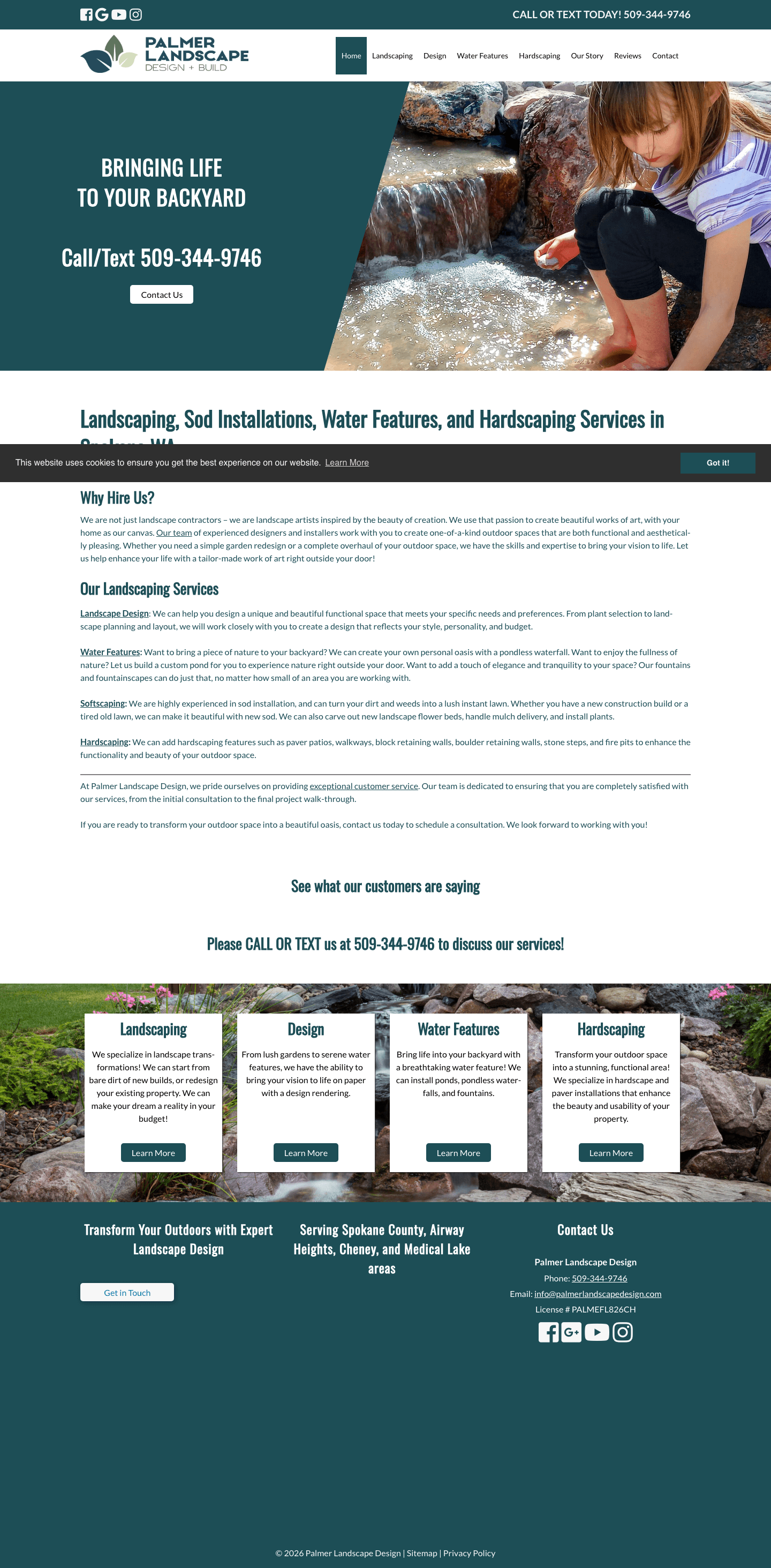 Palmer Landscape - Desktop View